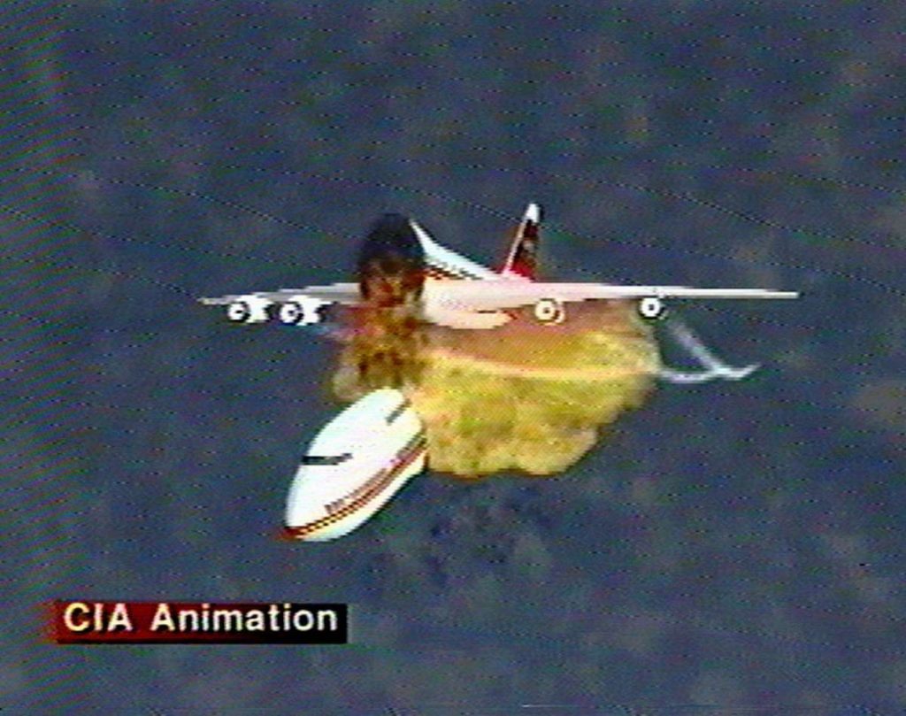 CIA animation of the explosion.