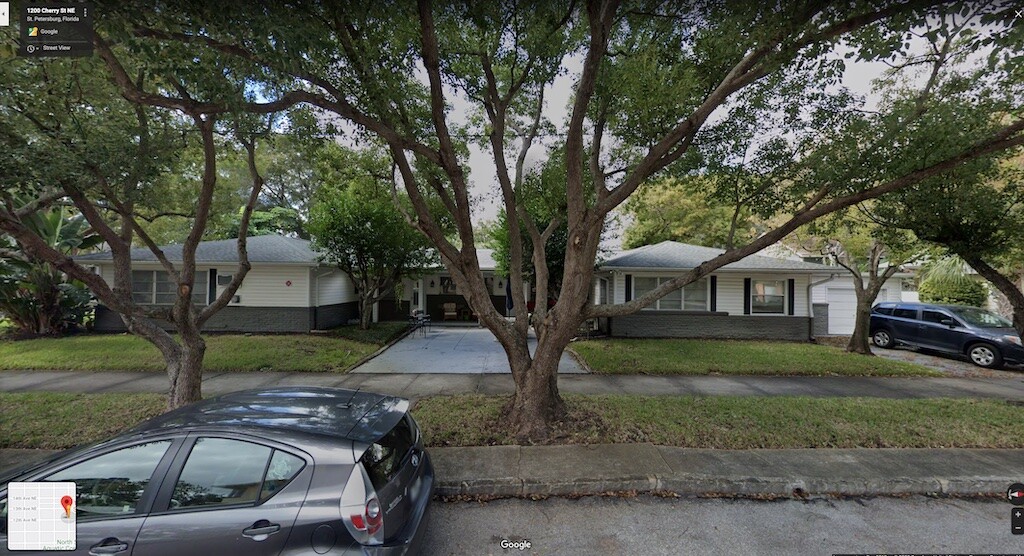 1200 Cherry St Northeast, St. Petersburg, FL as it looks today on Google Maps.