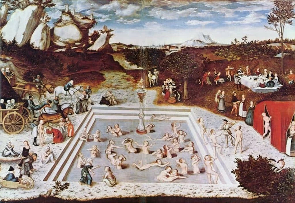 Artistic interpretation of the Fountain of Youth by Lucas Cranach.