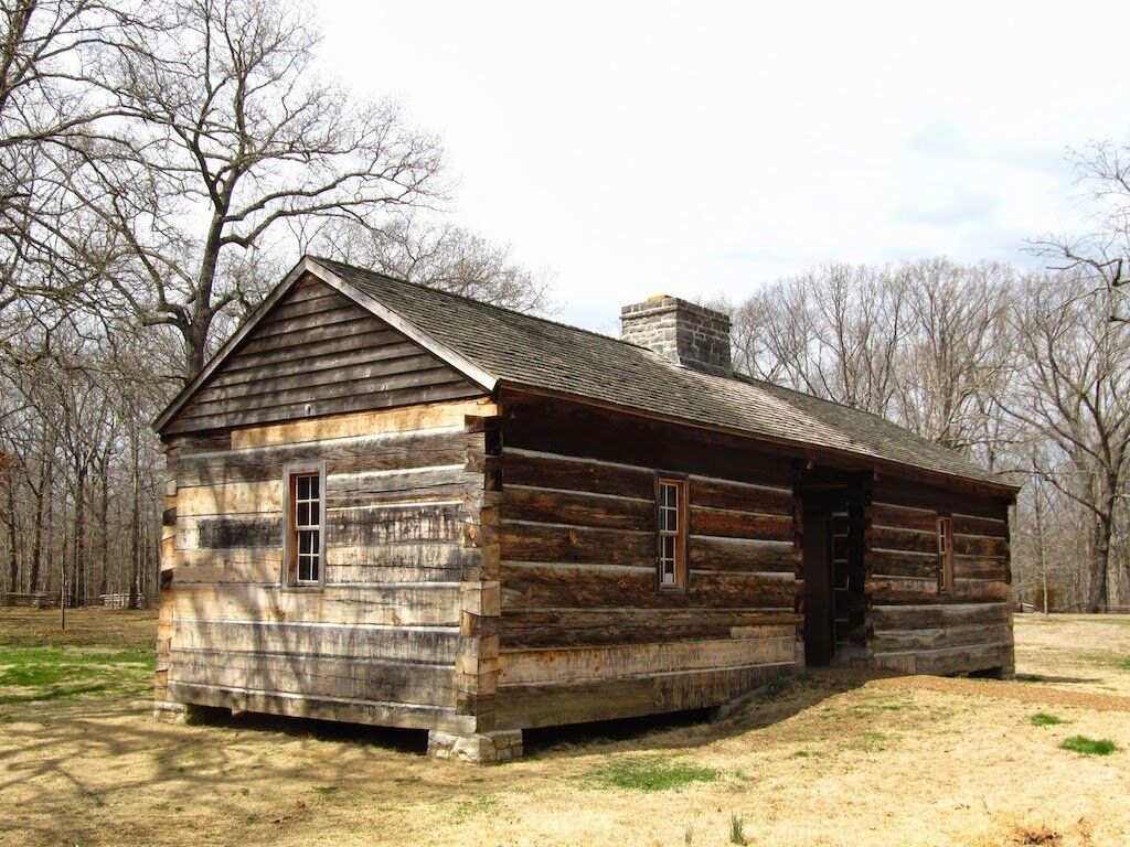 A reconstructed Grinders Stand where Lewis allegedly committed suicide.