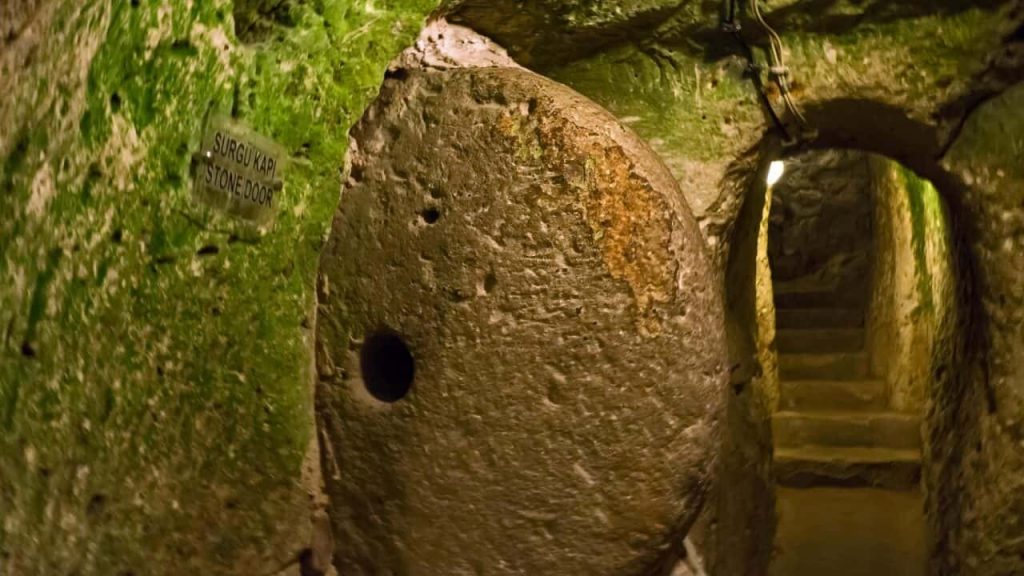Security door in Derinkuyu underground city
