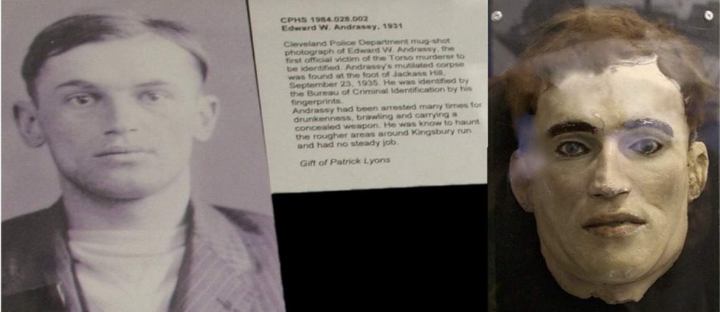 The first victim of the Cleveland torso murderer a.k.a. The Mad Butcher.