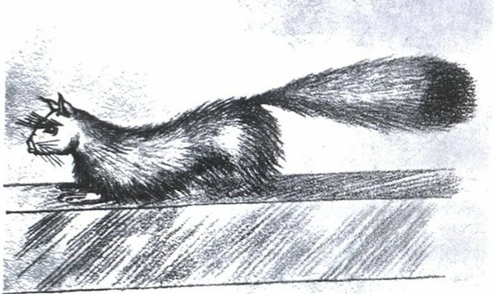 A sketch of Gef. Image: Public Domain.