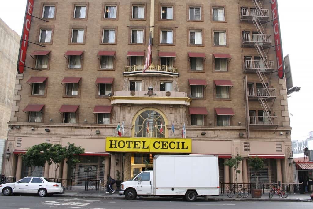 The Cecil Hotel, where Elisa spent her last week. Image credit: wikipedia
