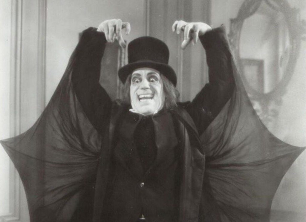 Lon Chaney in a bat pose - London After Midnight.