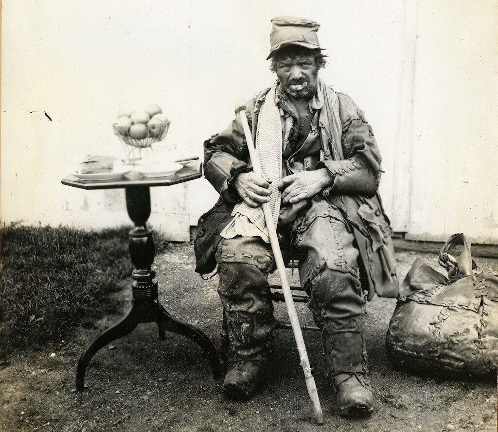 One of the few images of Wandering Leatherman, taken circa 09 June 1885.