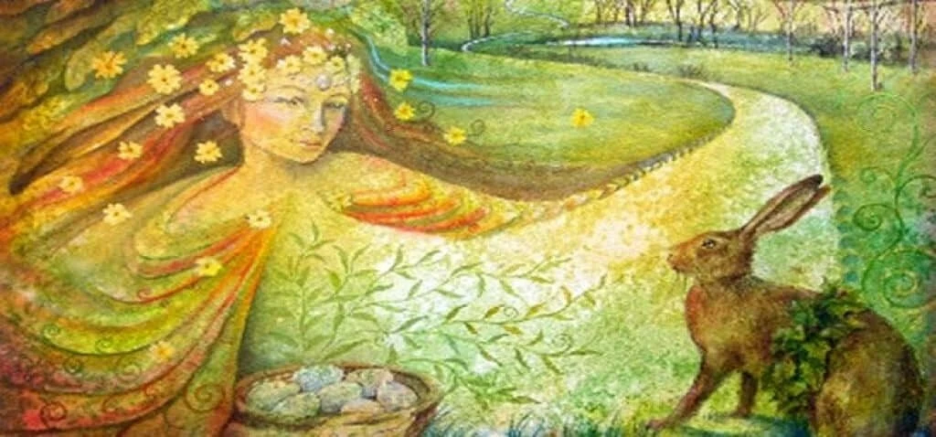 pagan easter. The goddess Ostara.