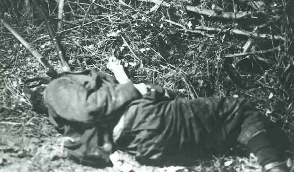 The murder scene. Charles Walton lay dead.