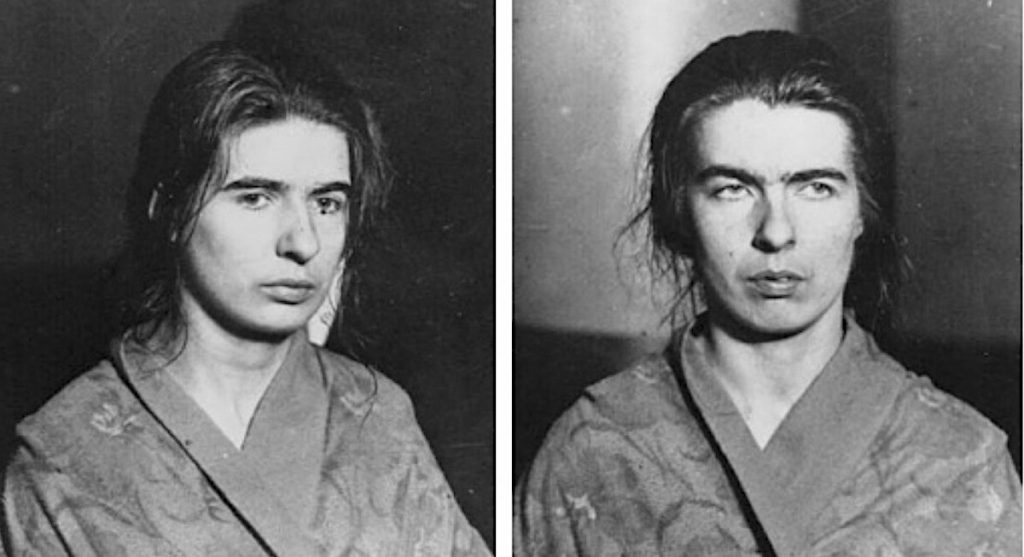 Photos of the sisters after the arrest.