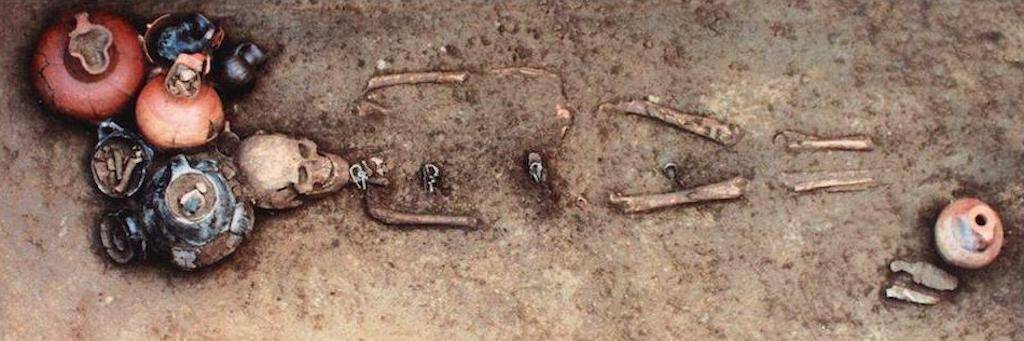 Inhumed male with grave goods in a tomb from Gricignano.