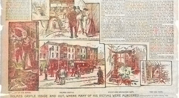 Features of the Murder Hotel, 1896.