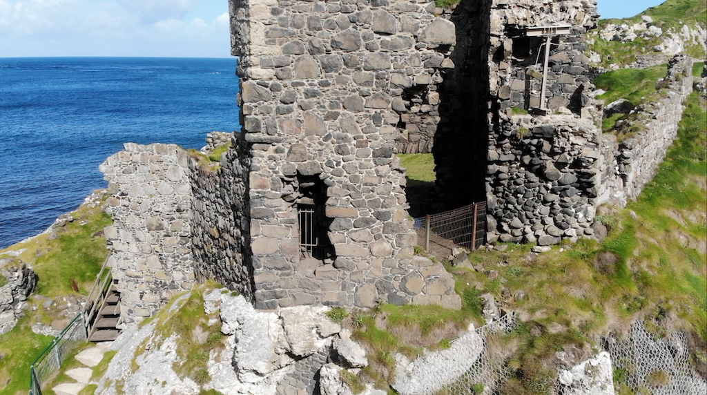 The castle is off the beaten track and very little of the original structure remains today.