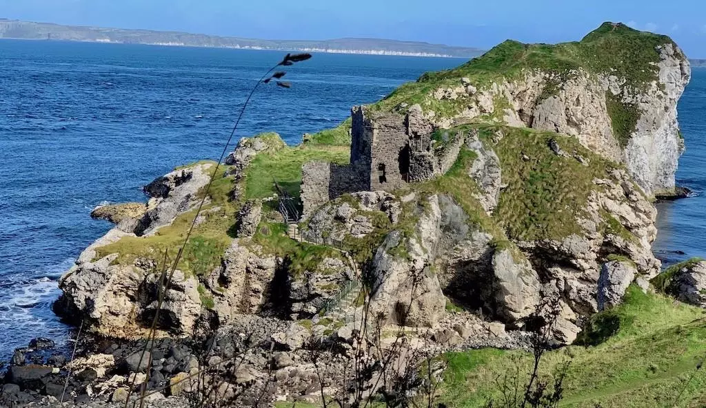 The Peninsula with the ruins of Kinbane Castle.