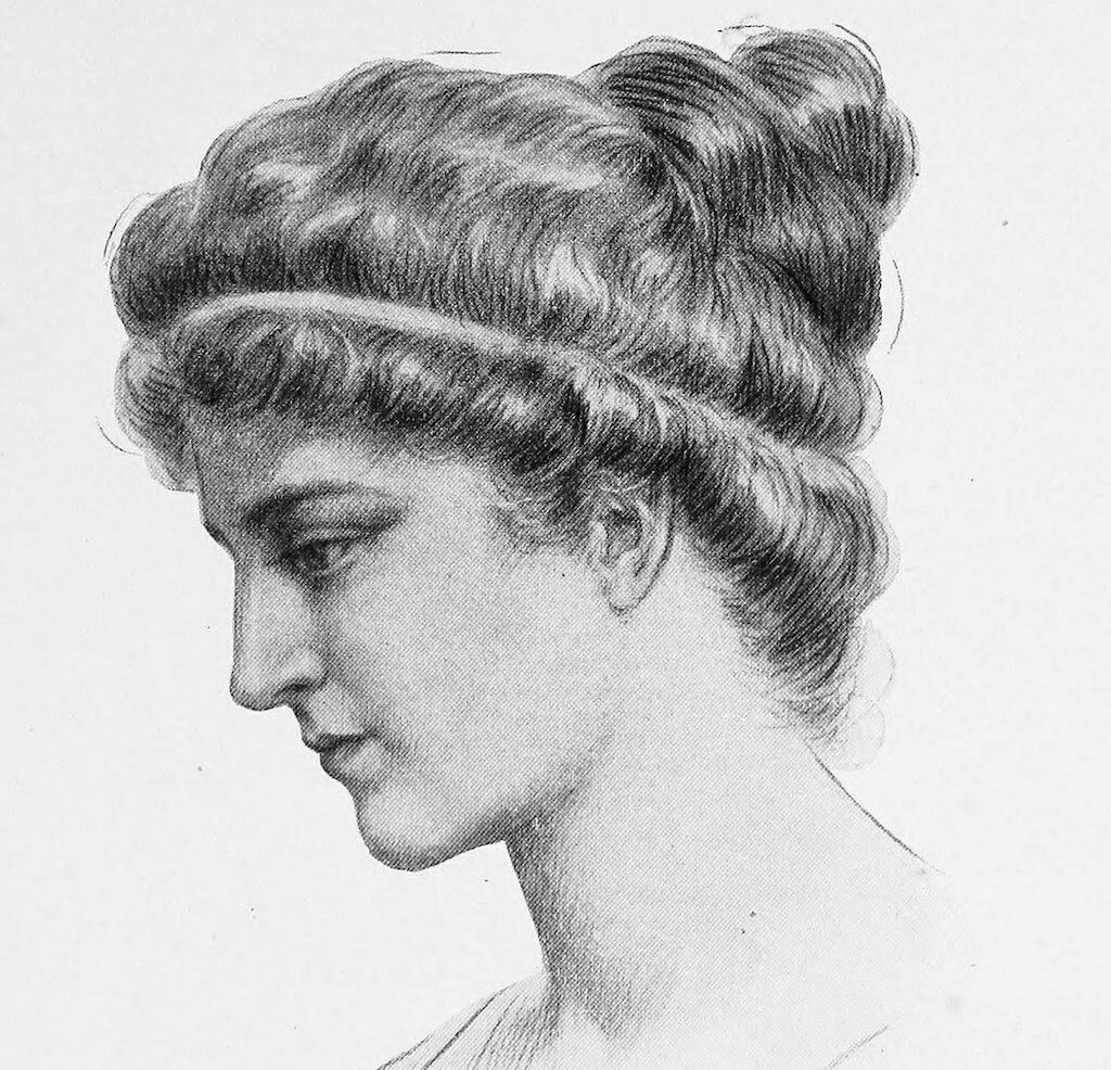 A 1908 depiction of Hypatia by Jules Maurice Gaspard.