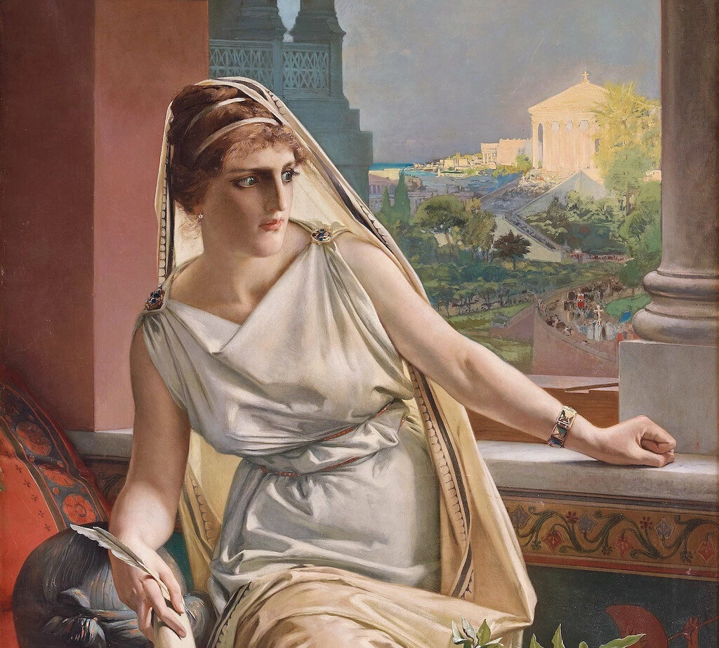 Painting of Hypatia by Julius Kronberg (1889)