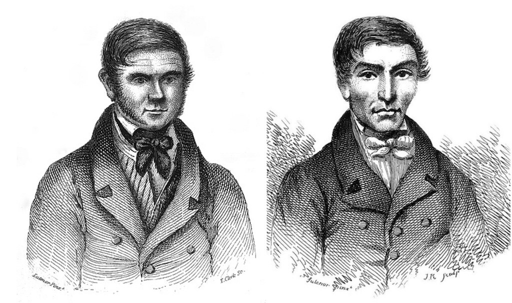 Illustrations of Burke and Hare.