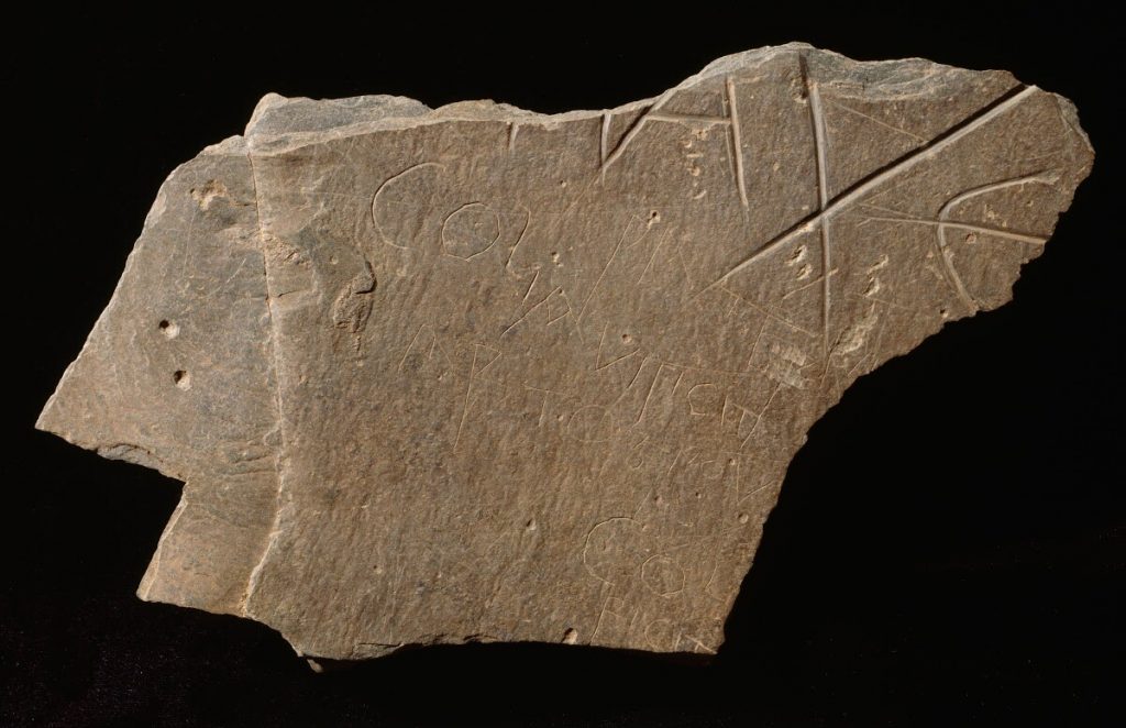 The Artagnou Stone is inscribed with the words "Artagnou" and "Colianuus" in 6th century letters.