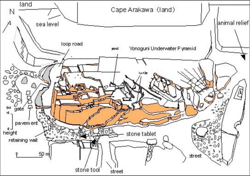 Masaaki Kimura's sketch of the site. 