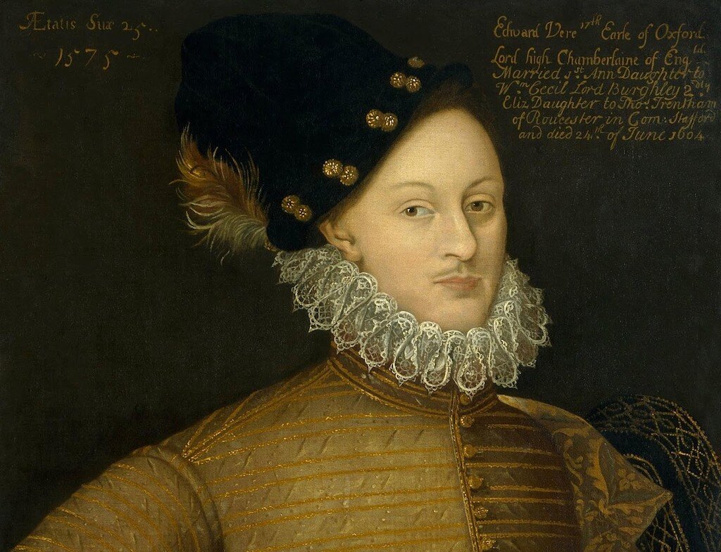 Portrait of Edward de Vere, 17th Earl of Oxford (1575).