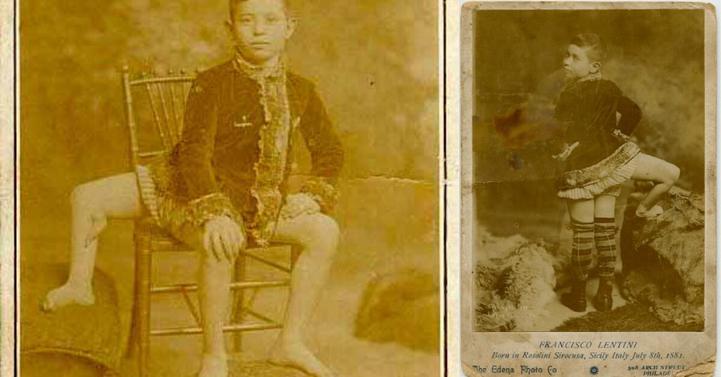Lentini as a young child.
