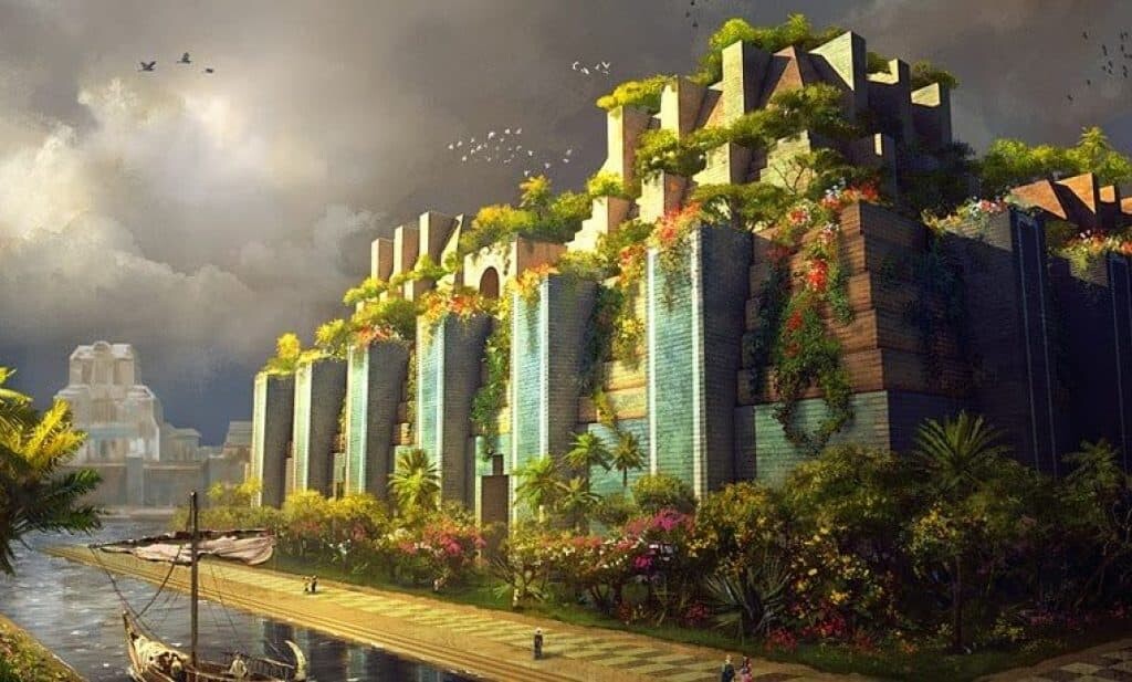 Depiction of the Hanging Gardens of Babylon. Source: Kurdistan Iraq Tours.