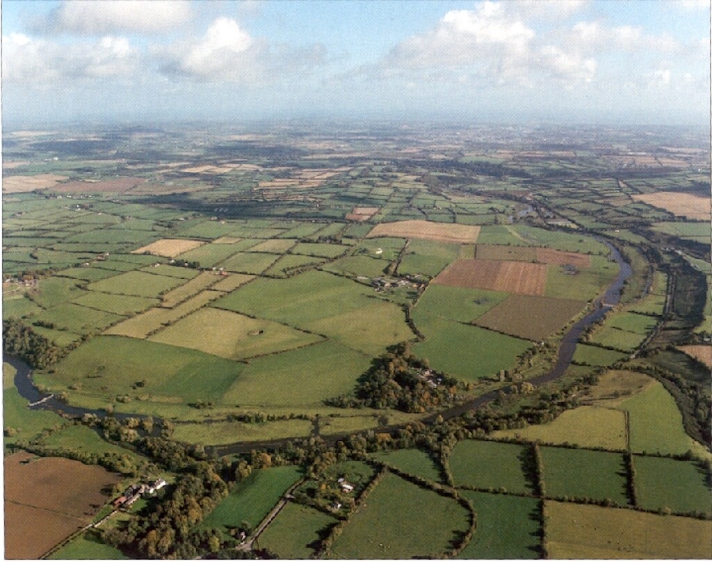 A birds eye view of Brú na Bóinne.