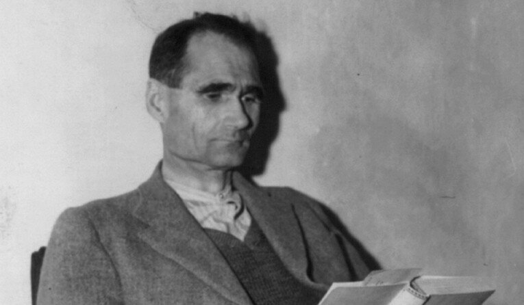 Rudolf Hess in Landsberg prison, November, 1945.