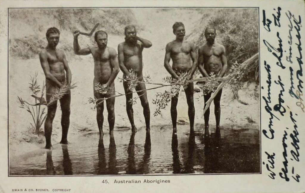 Коренные австралийцы, 1904г. 