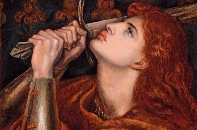 Joan of Arc by Dante Gabriel Rossetti. Source: Dante Gabriel Rossetti / Public Domain.
