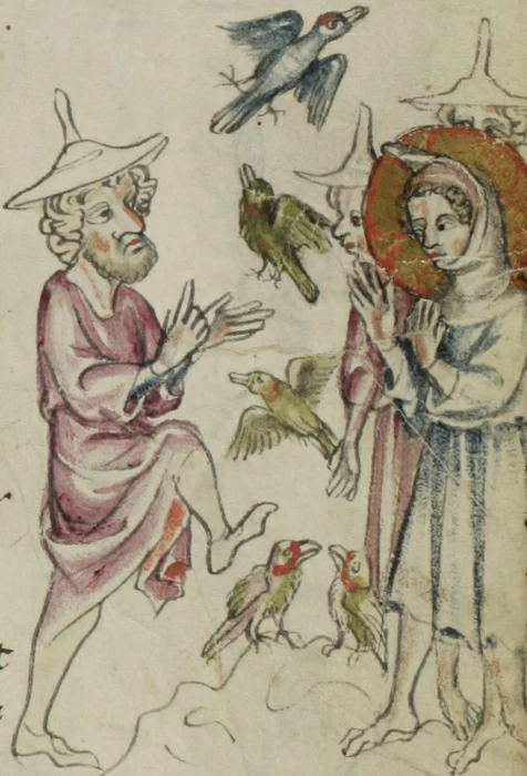 يسوع يهب الحياة إلى الطيور