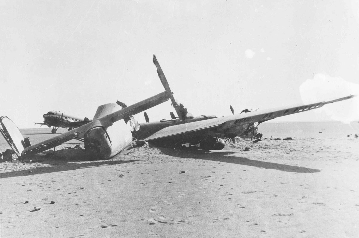 Wreck of the B-24D bomber Lady Be Good in the Libyan desert